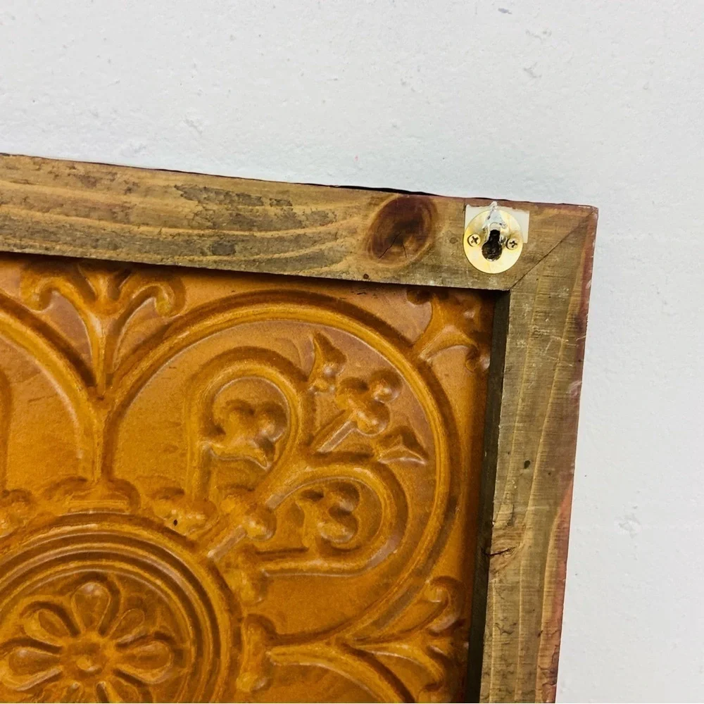 UNBRANDED brown design square wall hanging decor design decoration